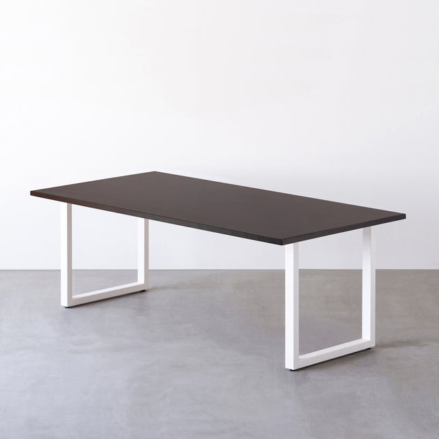 kanademono パソコンデスク THE TABLE ラバーウッド THE TABLE / ラバーウッド ナチュラル × Colored Steel 全8色