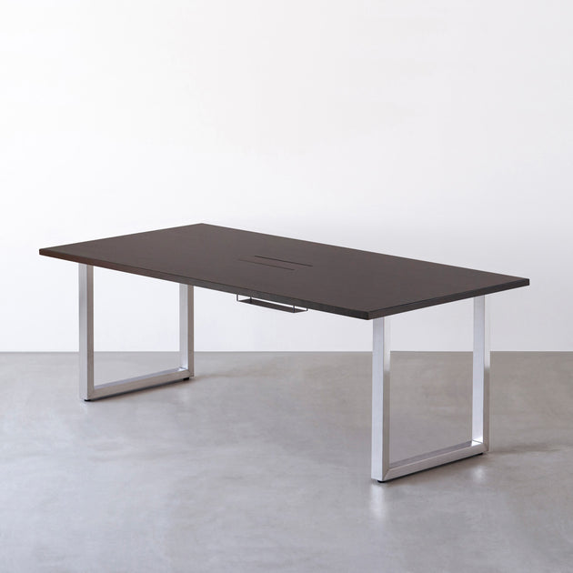 THE TABLE / ラバーウッド ブラックブラウン × Stainless × W181