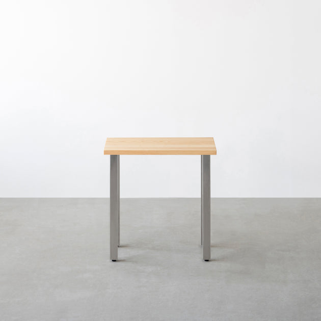 THE TABLE / コンパクトデスク 無垢 ホワイトアッシュ × Stainless