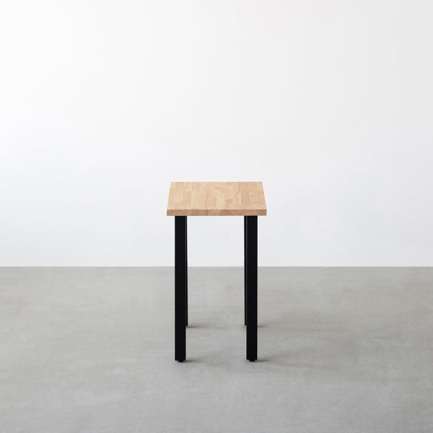 KANADEMONO テーブル ラバーウッド アッシュグレー110cm×60cm THE TABLE / ラバーウッド アッシュグレー × Stainless – KANADEMONO