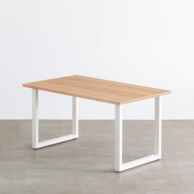 KANADEMONO THE TABLE / スクエア脚 THE TABLE / ホワイトオーク × White Steel – KANADEMONO