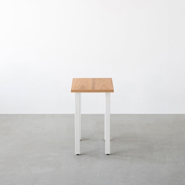 美品■カナデモノ■ステンレス脚■ワークデスク■ミーティングテーブル■モダン■ THE TABLE / コンパクトデスク くるみ × White Steel – KANADEMONO
