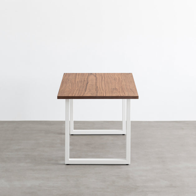 THE TABLE / ニューギニアウォルナット × White Steel – KANADEMONO