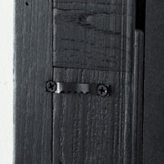かなでもののミラーにエルム古材を使用したナチュラルな大判スタンドミラーの裏面金具