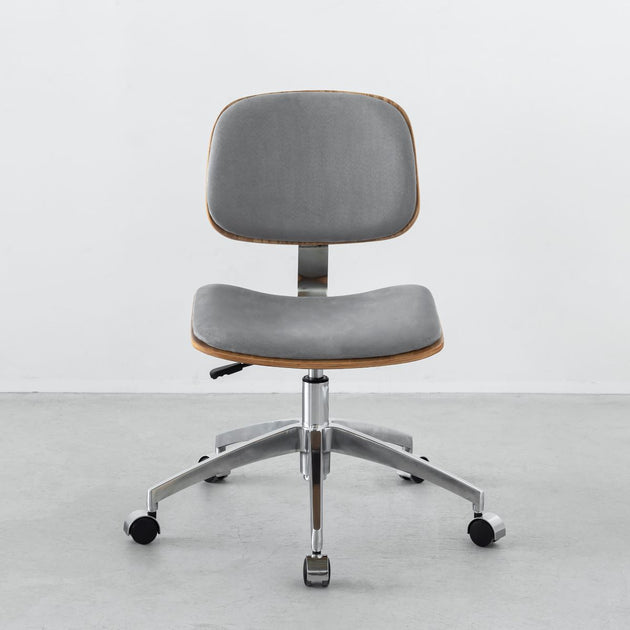 椅子 KANADEMONO Swivel - Modern Unique - Style Black silver ユニークなフォルム デスクチェア
