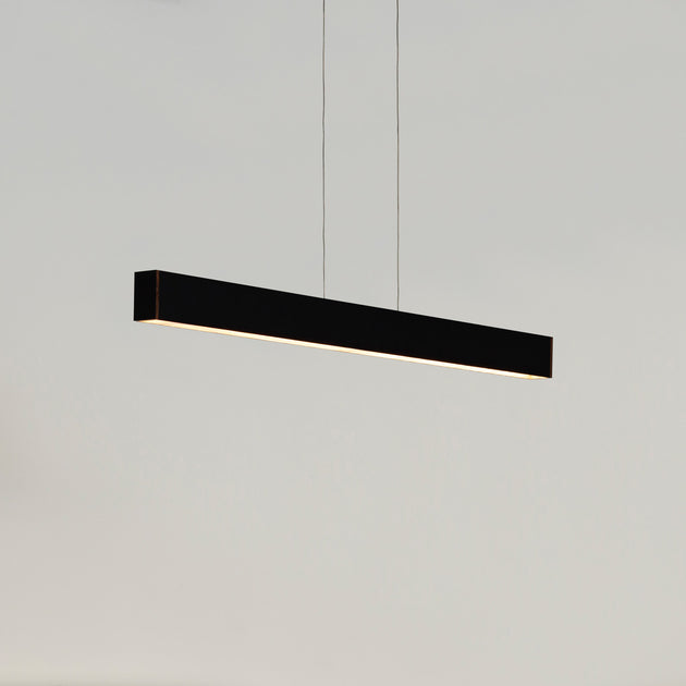 Black Bar Steel Hanging Light KANADEMONO