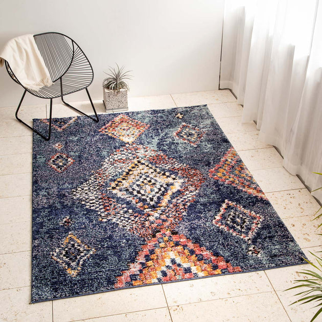Eclectic Diamond Rug - Multi 160×220 – KANADEMONO