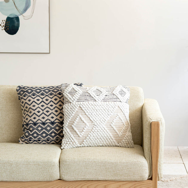 クッション　神戸　デザイン Natural - Cute 丁寧につくられた ハンドメイド クッション ひし形