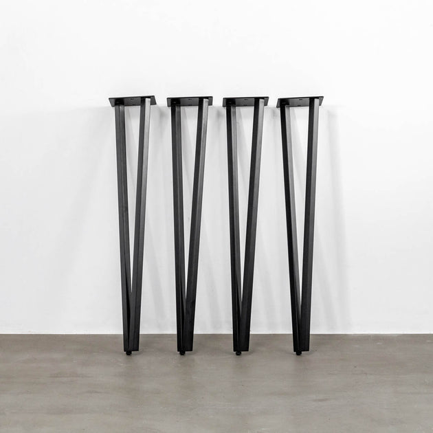 OUTLET】THE LEGS / トライアングル Straight × Black Steel / 4本