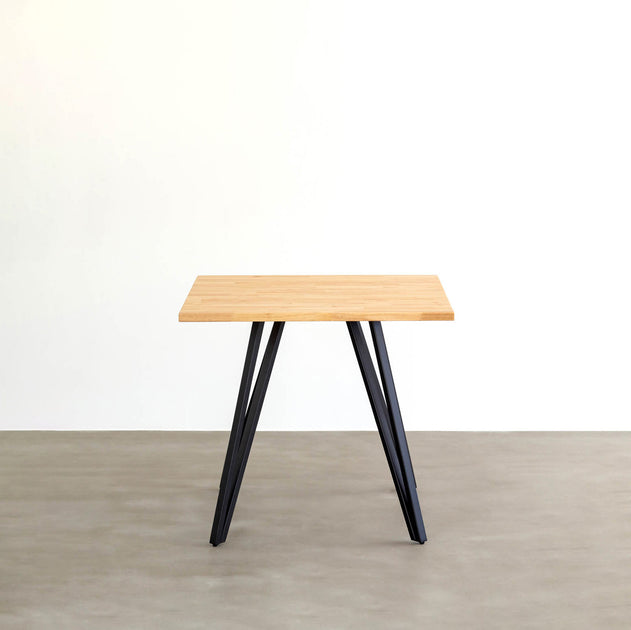THE CAFE TABLE / ラバーウッド Black Steel トライアングル 4pin