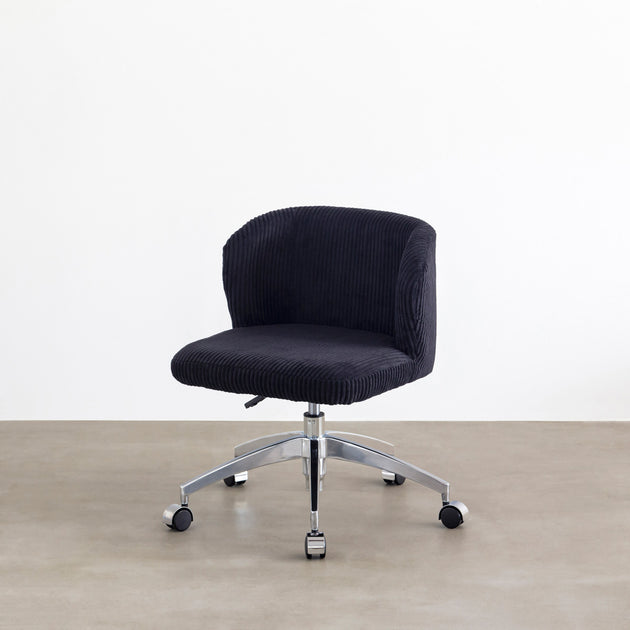 OUTLET】Modern - Fabric 丸みのある ベロア調 デスクチェア