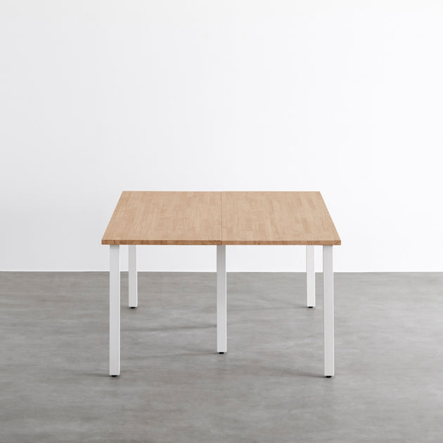 kanademono ラバーウッド アッシュグレー White Steel THE TABLE / ラバーウッド アッシュグレー × White Steel