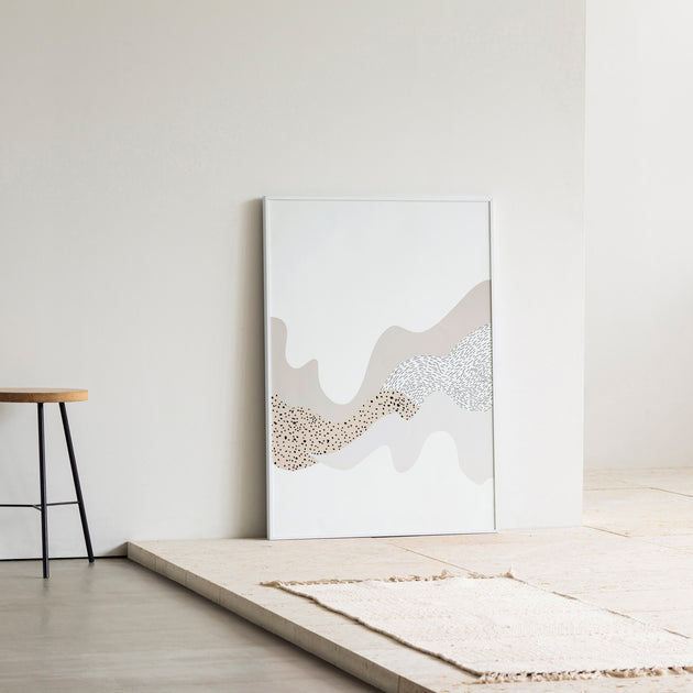 MODERN PEOPLES グリッド アートフレーム/ホワイト