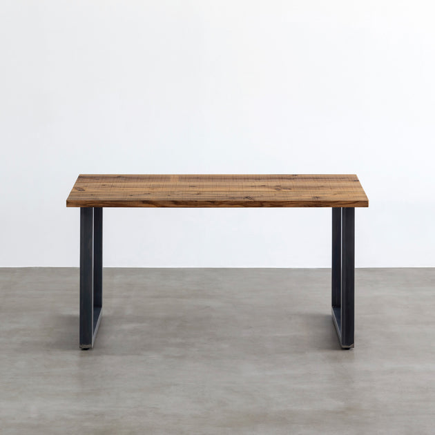 THE TABLE / 無垢 杉 ヴィンテージスタイル × Black Steel（クリア塗装