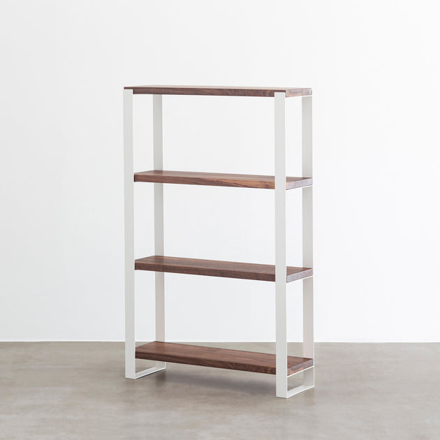THE SHELF / 無垢 ウォルナット × White Steel – KANADEMONO