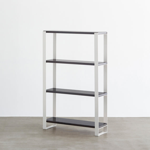 THE SHELF ラバーウッド ブラウン カナデモノ kanademono THE SHELF / ラバーウッド ブラックブラウン × Black Steel