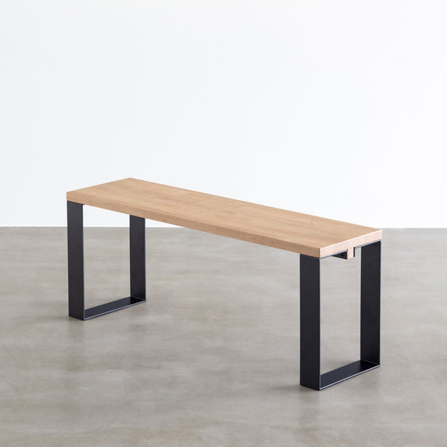 KANADEMONO THE TV BOARD ラバーウッドアッシュグレー THE TV BOARD / LOW TABLE ラバーウッド アッシュグレー × Black