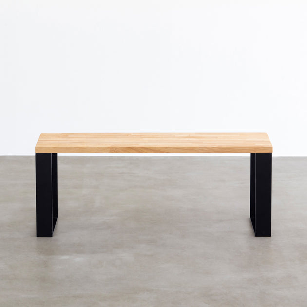 【4/6まで！最終値下げ！】THE TABLE ラバーウッド ナチュラル THE TABLE / ラバーウッド ナチュラル × Black Steel – KANADEMONO