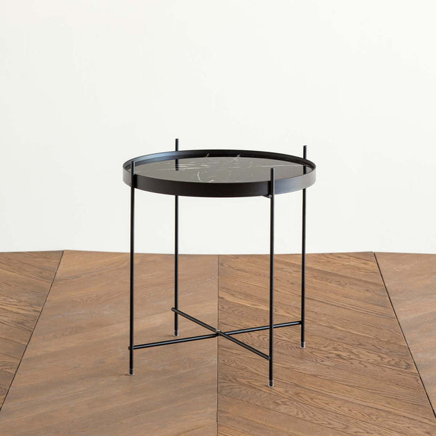 サイドテーブル・ナイトテーブル・ローテーブル KANADEMONO Round Olive Steel Side Table サイドテーブル・ナイトテーブル・ローテーブル KANADEMONO Round