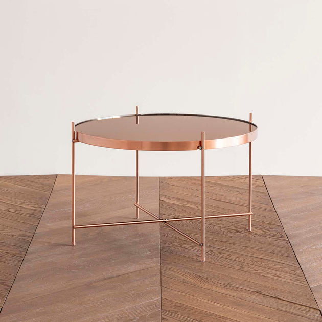 Round Modern Metal Side Table - L