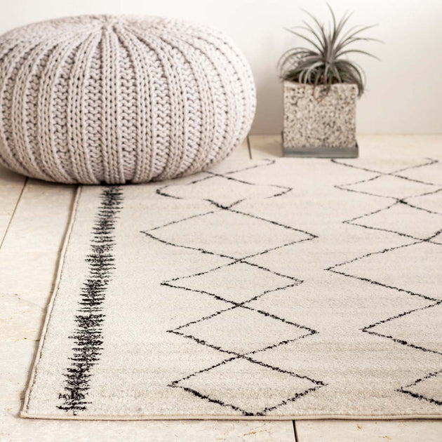 Moroccan Natural Rug - Ivory 120×180 – KANADEMONO