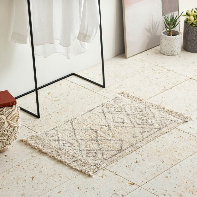 Beni Ourain Style Moroccan Mat 70×50 – KANADEMONO