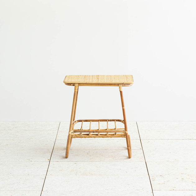 kanademono Rattan × Modern ラウンド サイドテーブル kanademono Rattan × Modern ラウンド サイドテーブル