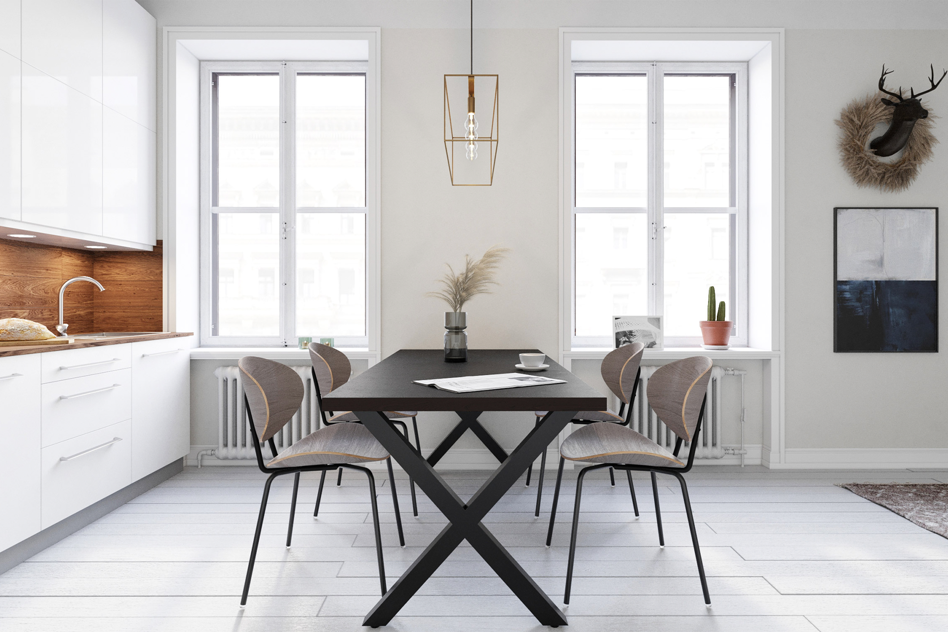 個性的なテーブル脚を軸に自由自在にインテリアを楽しもう – KANADEMONO