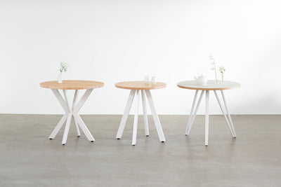 THE CAFE TABLE に、優しくも凛としたホワイト脚シリーズが登場