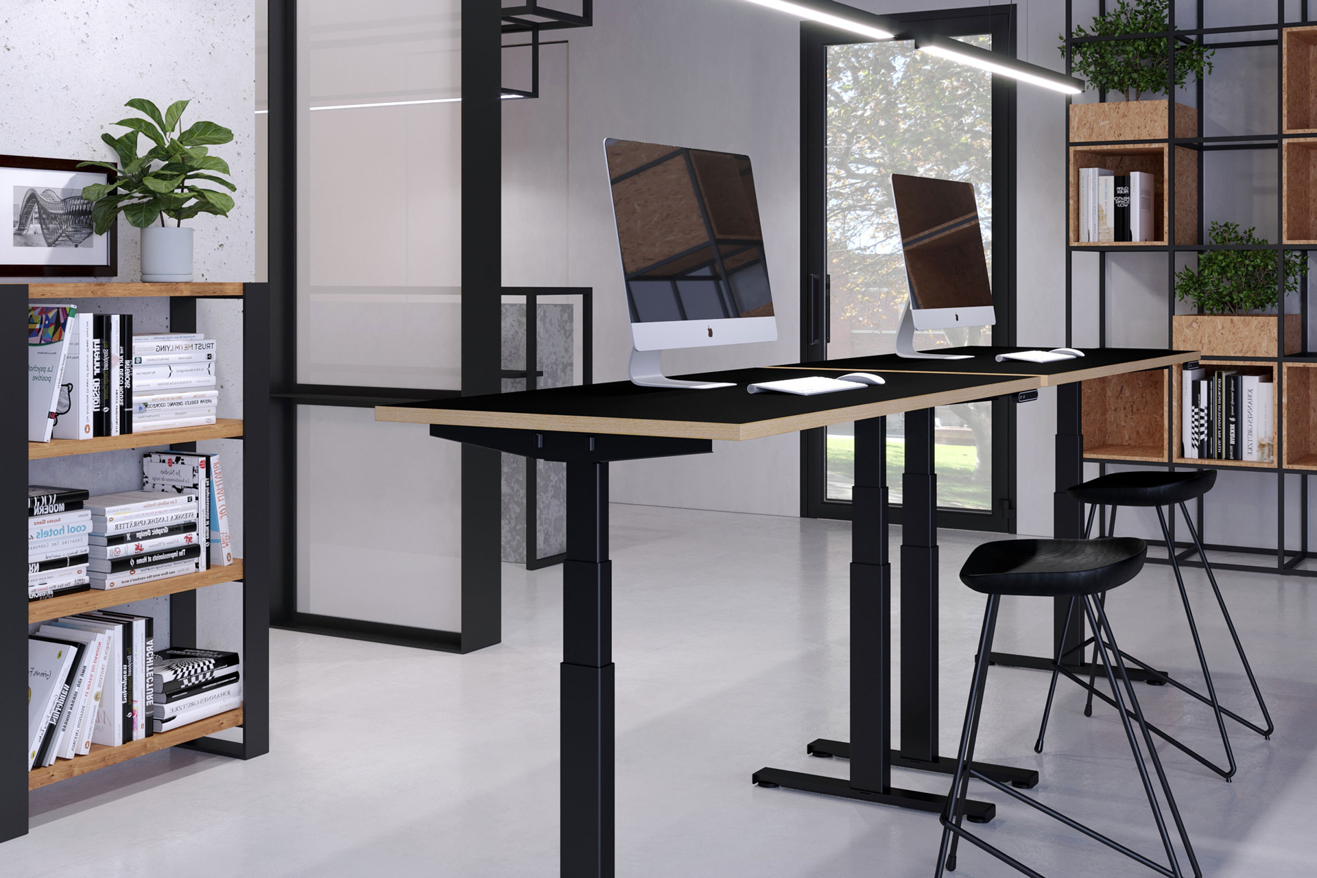 スマートな電動昇降脚デスクでオフィスに気の利いた作業スペースを スマートな電動昇降脚デスクでオフィスに気の利いた作業スペースを