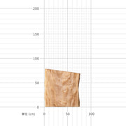 トチの一枚板（サイズ）