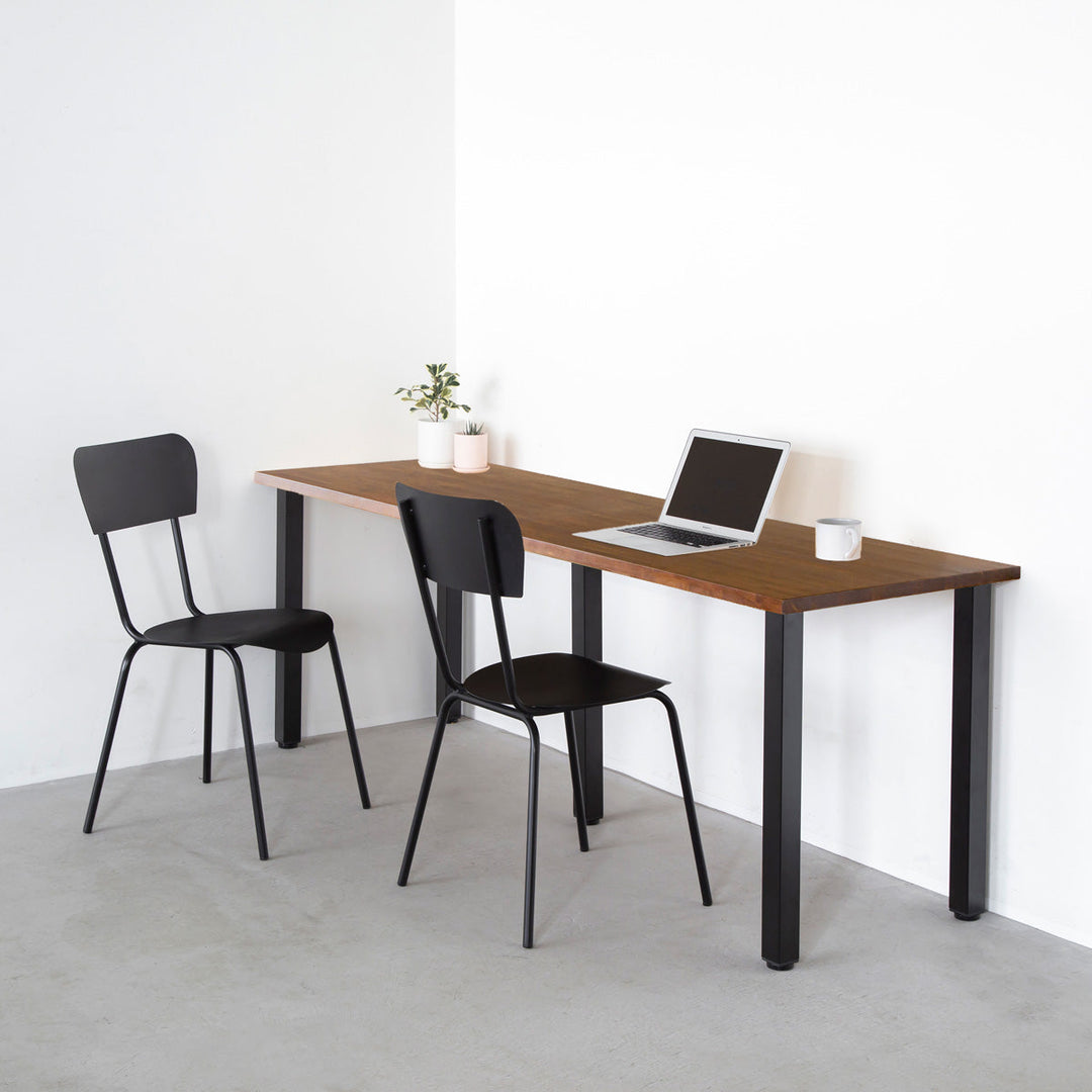 【美品】テーブル／ラバーウッドブラウン×Black Steel THE TABLE / ラバーウッド ブラウン × Black Steel – KANADEMONO