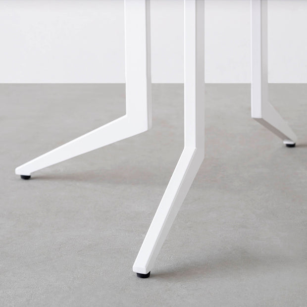 THE CAFE TABLE / ホワイトオーク　White Steel 4本脚 × ラウンド φ61 - 80