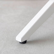 THE CAFE TABLE / サテンウォルナット　White Steel 4本脚 × ラウンド φ81 - 90