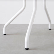 THE CAFE TABLE / FENIX NTM 全9色　White Steel 4本脚 × ラウンド φ81 - 100