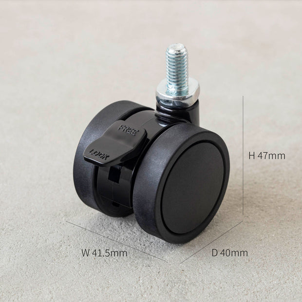 テーブル脚に取り付けられるキャスター