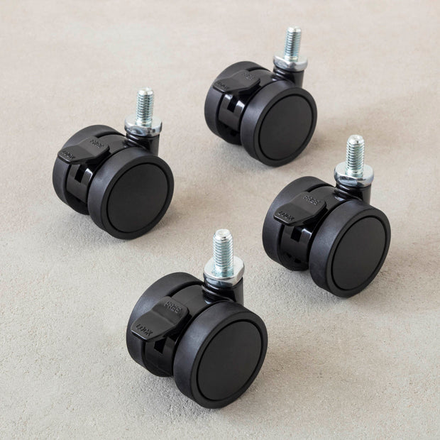 テーブル脚に取り付けられるキャスター