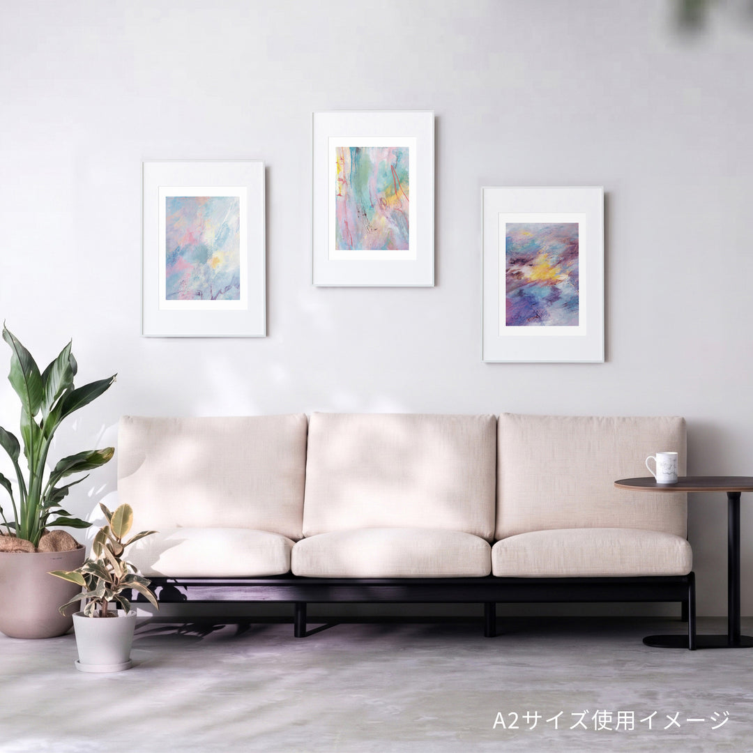 【新品A2】COOC アートポスター（大型A2サイズ）#7356 藤田二郎 / アートポスター 連作セット Passage - Morning・Day・Night