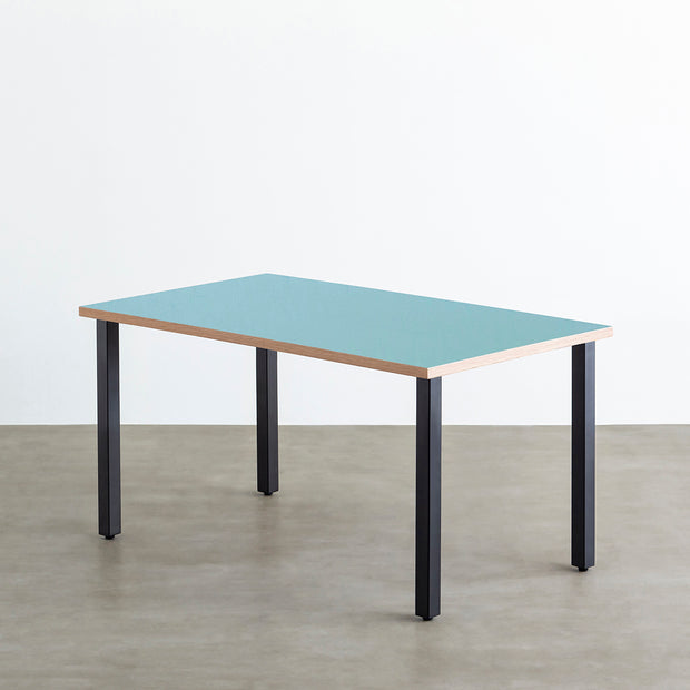 THE TABLE / リノリウム ブルー系 × Black Steel – KANADEMONO