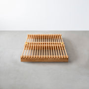 KOTAのシンプルで風格あるデザインのナチュラルカラーの木組みSUNOKOベッドセミダブル２