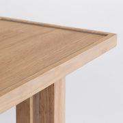 KOTAのSUNOKO BEDをカスタマイズするAdd-onシリーズのアッシュグレーカラーの木製ロングテーブル（天板角）