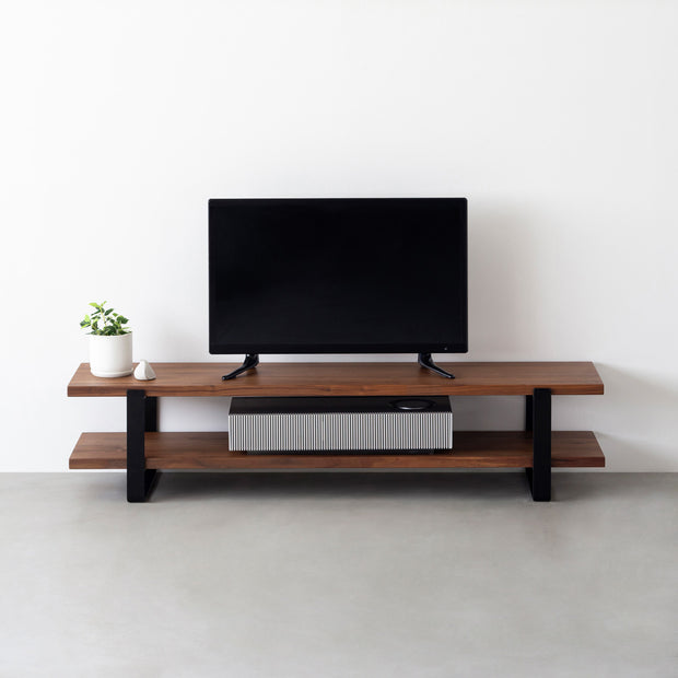 THE TV BOARD / LOW TABLE　無垢 ウォルナット × Black Steel