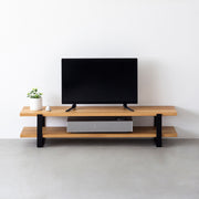THE TV BOARD / LOW TABLE　無垢 ホワイトオーク × Black Steel