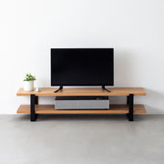 THE TV BOARD / LOW TABLE　ホワイトオーク × Black Steel