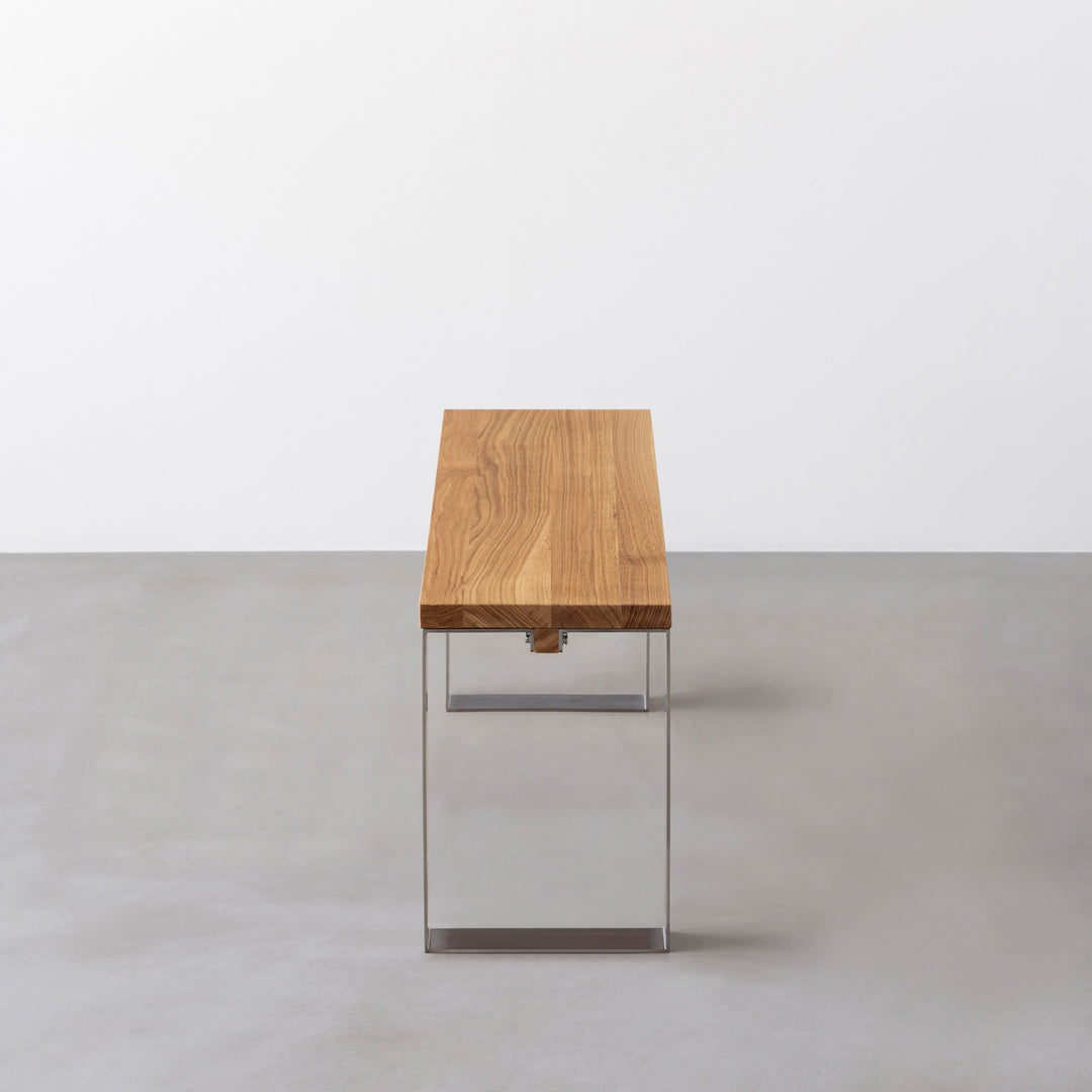 THE BENCH / 無垢 ホワイトオーク × Stainless Line – KANADEMONO