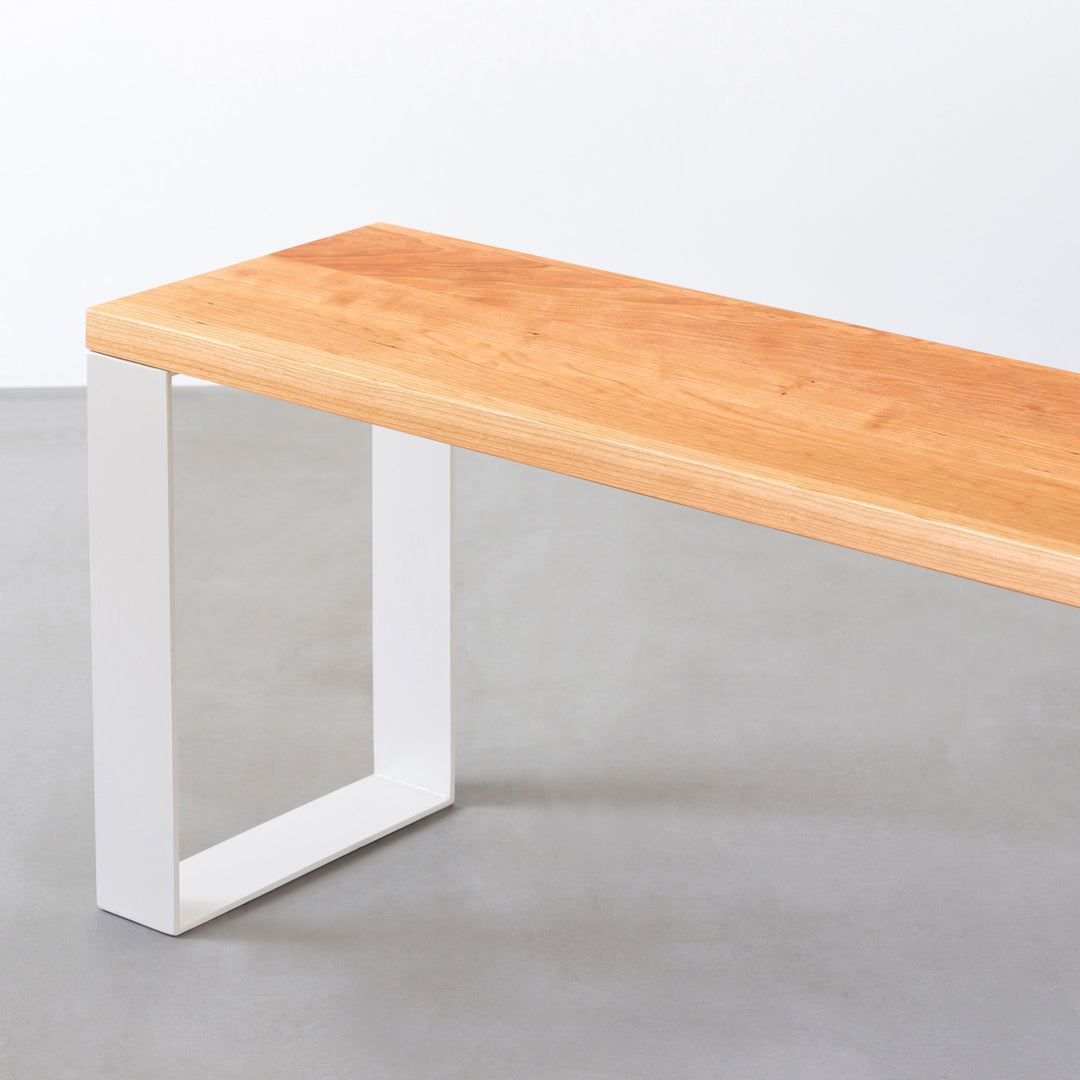 THE BENCH / 無垢 ブラックチェリー × White Steel Line – KANADEMONO