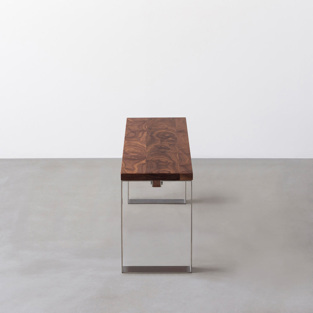 THE BENCH / 無垢 ウォルナット × Stainless Line – KANADEMONO