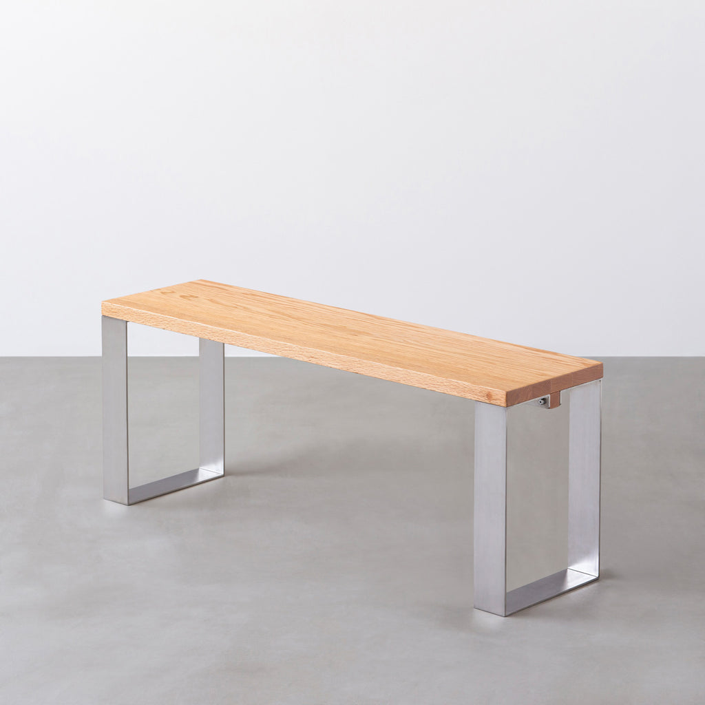 THE BENCH / 無垢 レッドオーク × Stainless Line – KANADEMONO
