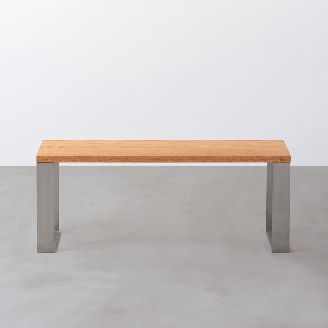 BIMAKES SHINBASU BENCH W110 オーク材　ベンチ THE BENCH / 無垢 レッドオーク × Stainless Line – KANADEMONO