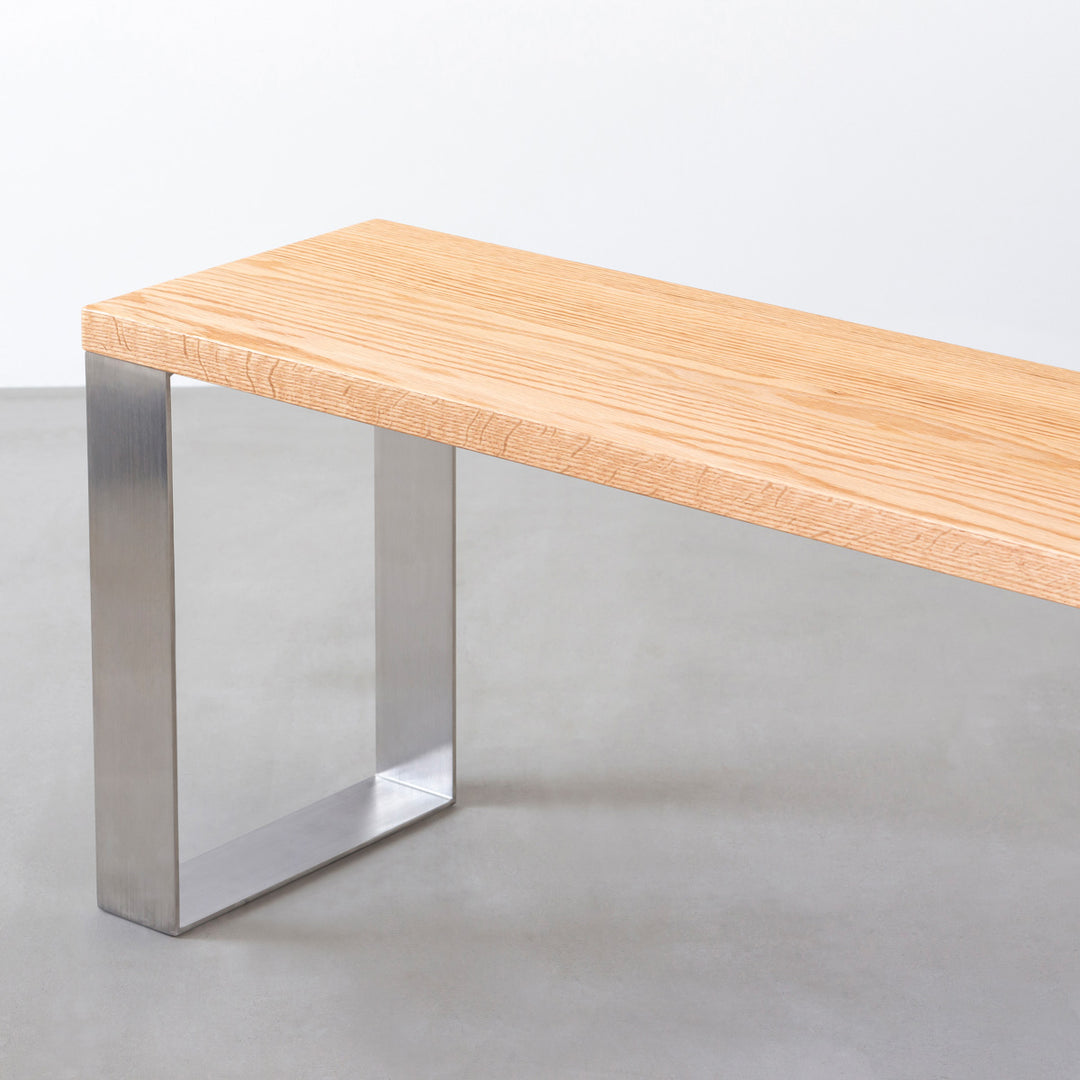 THE BENCH / 無垢 レッドオーク × Stainless Line – KANADEMONO